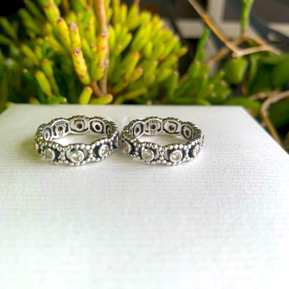 Pandora Her Majesty clear zirconias ring size 5.5
